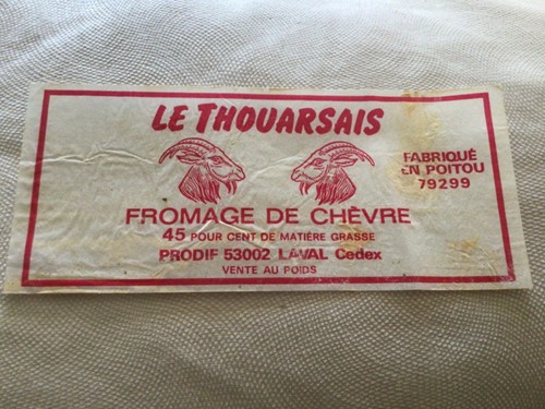 Etiquette fromage chevre - de, le